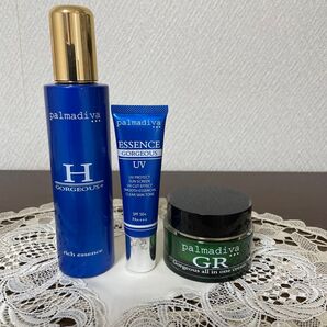 パルマディーバ リッチエッセンスゴ-ジャスHプラス120ml 未使用ゴ-ジャスオ-ルインワンクリ-ムプラス50g UVエッセンス