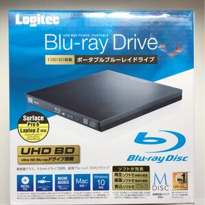 Logitec ポータブルブルーレイドライブ LBD-PVA6U3VBK UHD BD対応