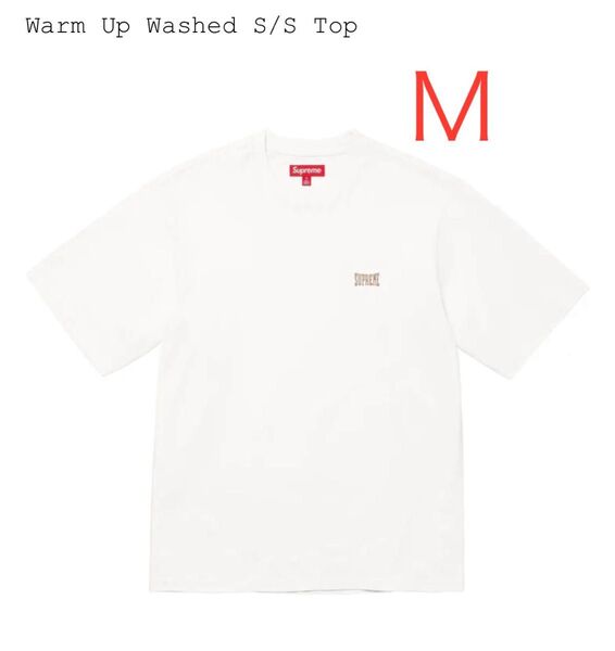 Supreme Warm Up Washed S/S Top White