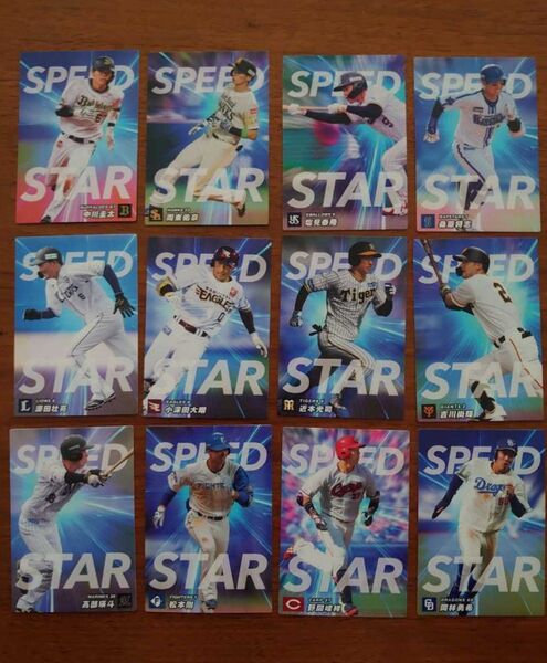 CALBEE 2023 プロ野球チップス Amazon限定カード SPEED STAR 12枚セット カルビースペシャルボックス