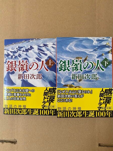 銀嶺の人 上下巻 新田次郎 新潮文庫