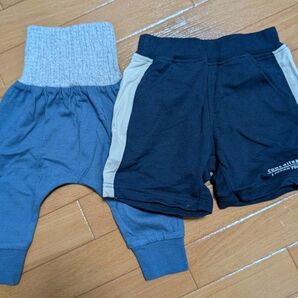 80サイズ ハーフパンツ 2点セット 子供用