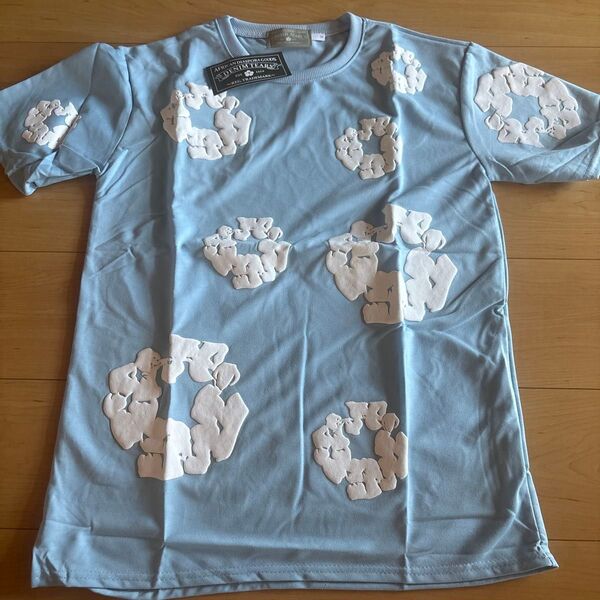 denim tears デニムティアーズ Tシャツ 水色 ブルー