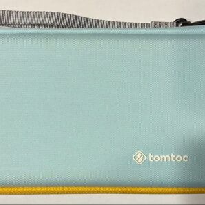 ニンテンドー スイッチ tomtoc キャリングケース ポーチ ライトブルー イエロー