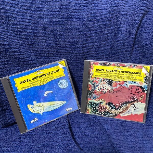 2CD ラヴェル ダフニスとクロエ全曲、道化師の朝の歌他アバド.ロンドン交響楽団