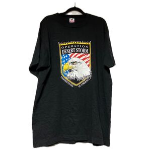 FRUIT OF THE LOOM フルーツオブザルーム 90S デザートストーム 半袖Tシャツ イーグル鷲 sizeXL
