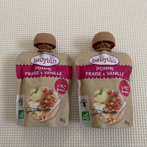 ベビービオ スムージー アップル ストロベリー バニラ 90g 2個