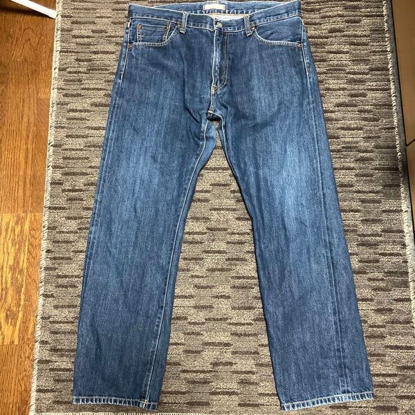 UNIQLOレギュラーフィット 旧セルビッジジーンズ デニムパンツ size35 カイハラ綿100 赤耳 廃盤希少品!!