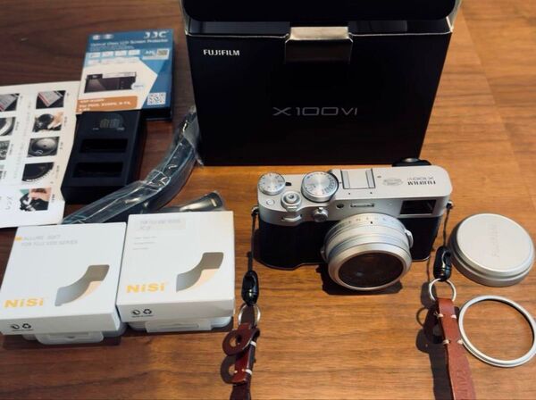 X100VI バッテリー2個 レンズフィルター2枚付き fujifilm x100vi