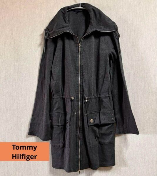 Tommy Hilfiger トミーヒルフィガー ジップアップ ダブルジップ アウター 羽織り ジャケット ダークグレー