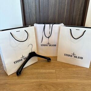 STONE ISLAND ストーンアイランド 紙袋 ショッパー袋 ハンガー 4点 ショッパー