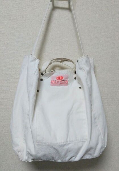 BAG'n'NOUN 2wayトートバッグ ショルダーバッグ カジュアル オフ白 バッグンナウン
