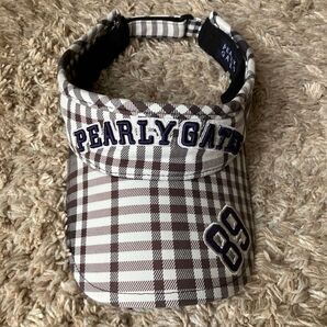 PEARLY GATES サンバイザー チェック柄