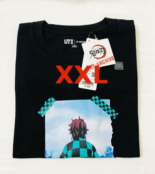 ユニクロ 鬼滅の刃 UT ARCHIVE 炭治郎 Tシャツ XXL 黒 ブラック 未使用