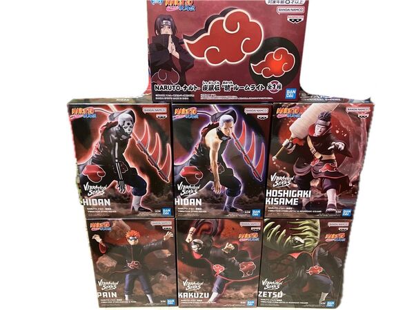 NARUTO ルームライト 暁 フィギュア 7個セット まとめ売り