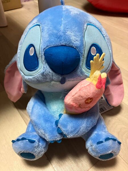 ラウンドワン ディズニー スティッチ カラフルアイス BIGぬいぐるみ ピンクのアイス リロ&スティッチ STITCH