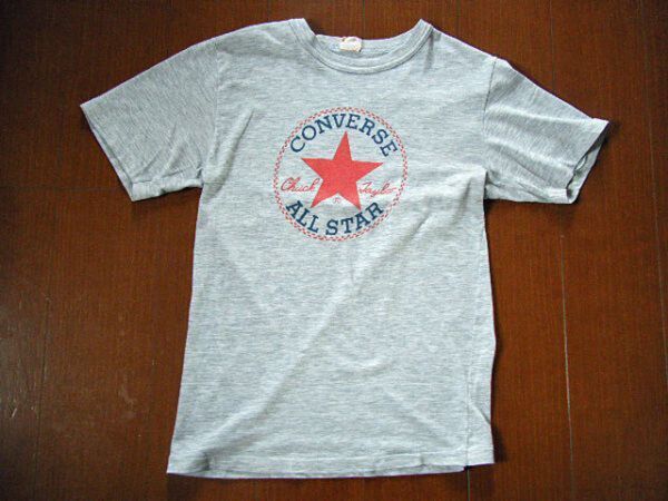 カナダ製★1980’s コンバース CONVERSEオールスター 染み込み ビンテージ 古着 Tシャツ CT70 チャックテイラー