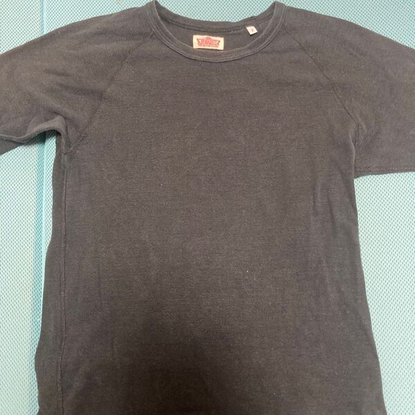 人気 ハリウッドランチマーケット ストレッチフライスTシャツ 黒 M メンズ Hollywood ranch market