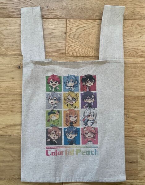 カラフルピーチ トートバッグ ベージュ 未使用に近い
