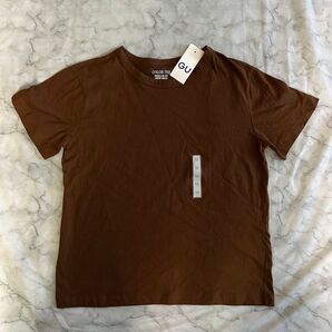 GU クルーネックTシャツ ブラウン M 新品 未使用品