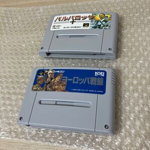 SFC【美品】バルバロッサ ヨーロッパ戦線 2本まとめ スーパーファミコン レトロゲーム