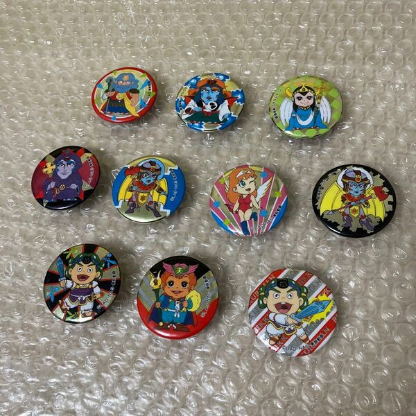 【貴重】ビックリマン 缶バッジ 10個まとめ スーパーゼウス スーパーデビル サタンマリア 当時物 昭和レトロ