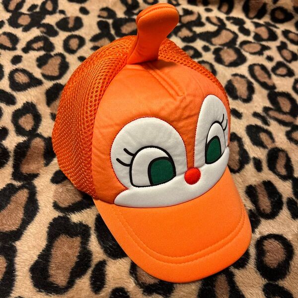 子供用 それいけアンパンマン ドキンちゃん メッシュキャップ オレンジ 51cm