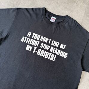 USA製 anvil アンヴィル Tシャツ 半袖 メッセージプリント ブラック 古着