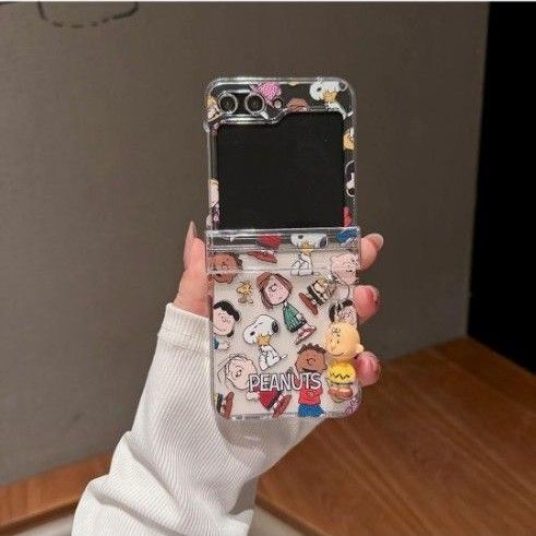 RUIKER Samsung galaxy z flip6 用 ケース スヌーピー