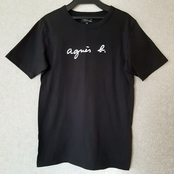アニエスベー 半袖Tシャツ ブラック ロゴ M