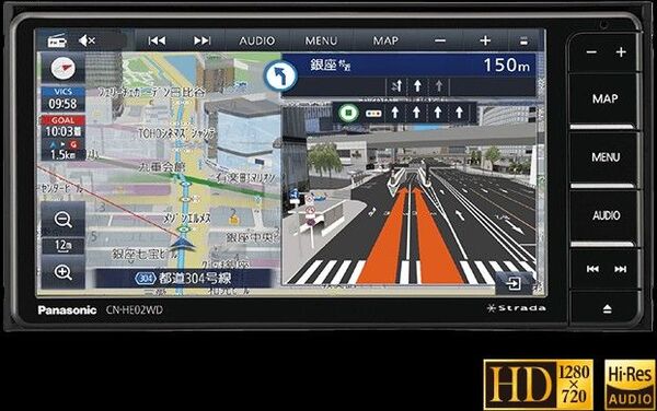 Panasonic Strada CN-HE02WD カーナビ