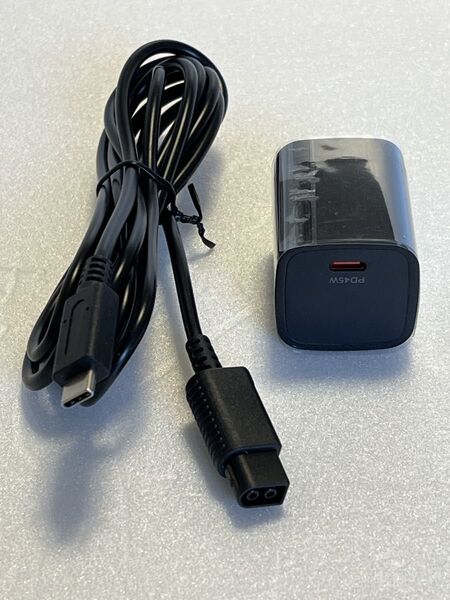 任天堂ゲームキューブ用 USB-C電源ケーブル+充電器アダプタ Game Cube