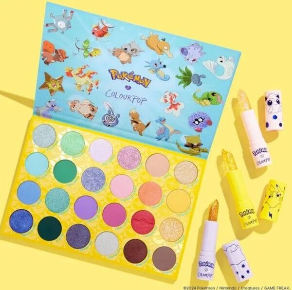 ☆限定品☆ポケモンコラボコフレ アイシャドウ&リップバーム☆カラーポップ