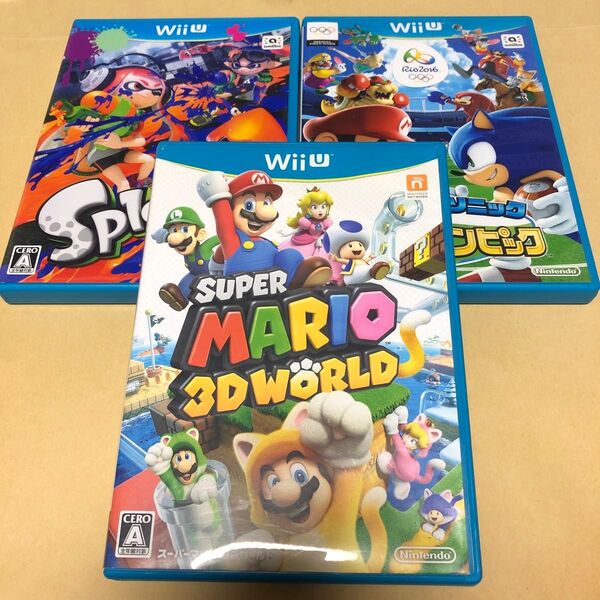 スーパーマリオ3Dワールド WiiU、マリオ&ソニック ATリオオリンピック WiiU、スプラトゥーン WiiU