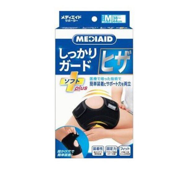 日本シグマックス メディエイド しっかりガード ヒザ ソフトプラス ブラック Mサイズ