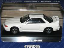 ■即決エブロ 1/43【日産 スカイライン GT-R BNR32 (ホワイト) _画像4