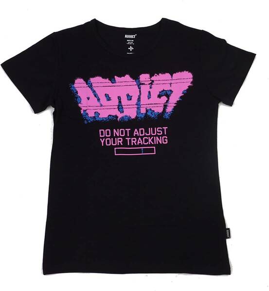 Addict アディクト Addict スプレーペイント TEE 半袖 Tシャツ (ピンク) (XL)【並行輸入品】