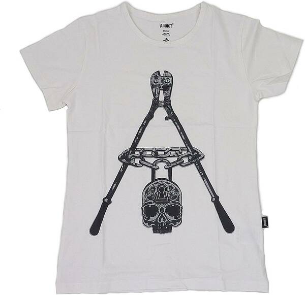 Addict アディクト Gunner3/4 SL TEE 半袖 Tシャツ (ホワイト) (XL)【並行輸入品】