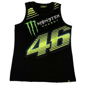 VR46 MONSTER ENERGY モンスターエナジー タンクトップ（ブラック）(L) [並行輸入品