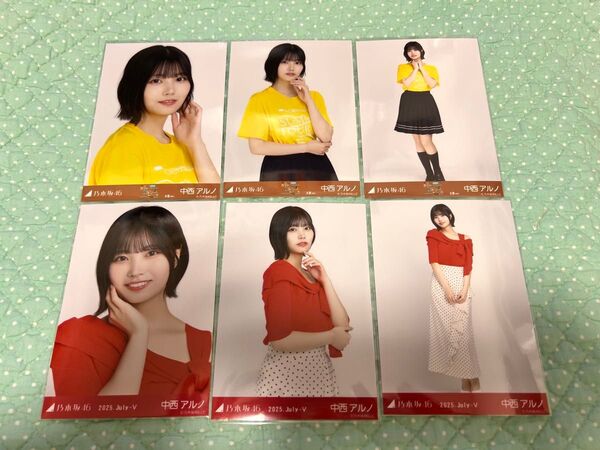 乃木坂46 生写真 コンプ 中西アルノ ドット 真夏の全国ツアー2025 ライブT 大阪