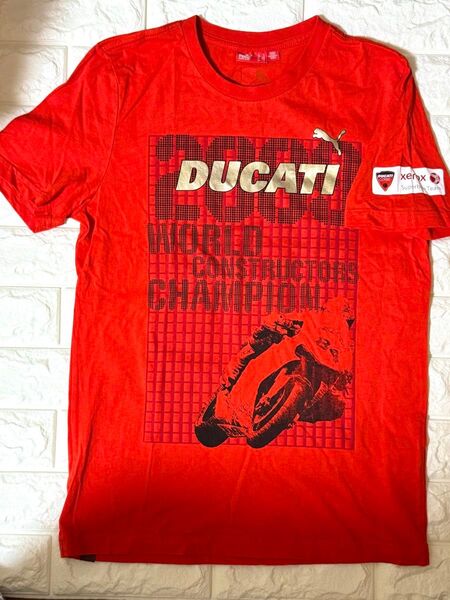 【希少 レア】DUCATI × PUMATシャツ2009 スーパーバイク選手権ドゥカティ ワールドチャンピオン記念Tシャツ