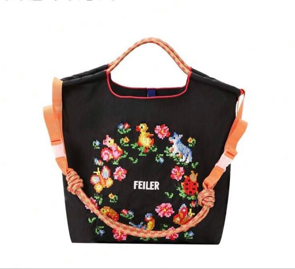 ボールアンドチェーン エコバッグ M フェイラー FEILER ショルダーストラップ付き