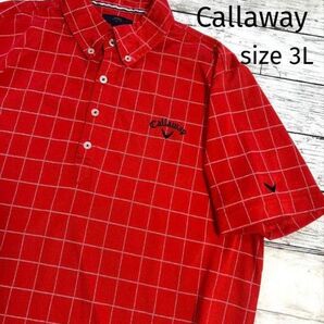 大きいサイズ 訳あり 3L Callaway ポロシャツ 半袖 ゴルフシャツ