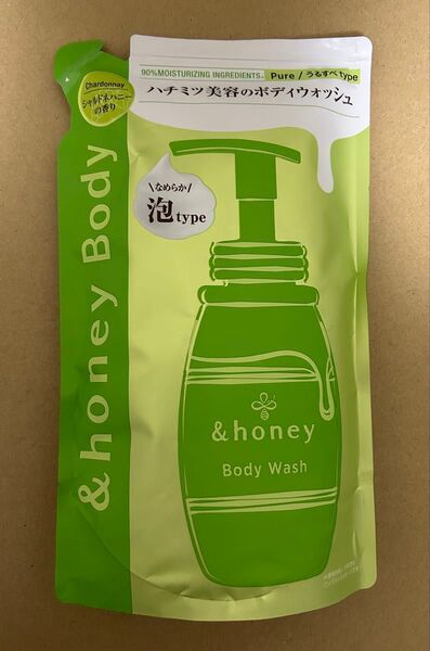 &H アンドハニー ピュアモイスト 泡ボディウォッシュ シャルドネハニーの香り 詰め替え440ml うるすべtype