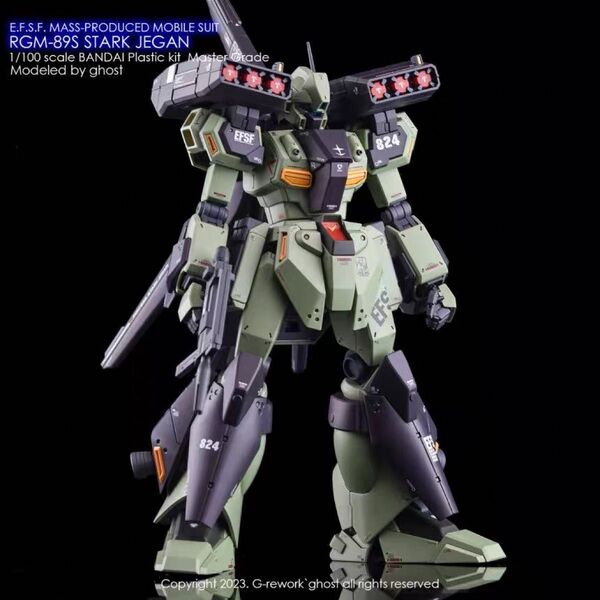 MG 1/100 スタークジェガン用水転写式デカール 他社製 ガンダム ガンプラ プラモデル
