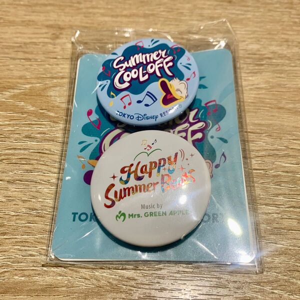 ミセスグリーンアップルディズニー コラボSummer Cool Off缶バッジ 2種セット