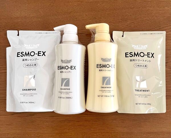 ドクターシーラボ ESMO-EX薬用シャンプー&トリートメント本体&各詰替用セット
