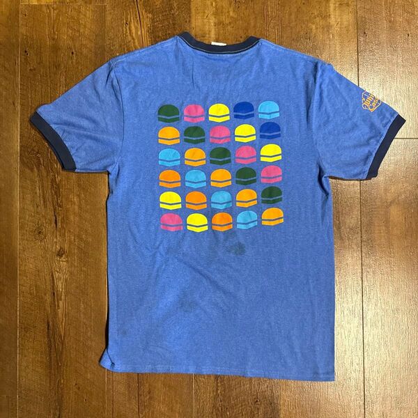 00s vintage Tシャツ ブルーリンガーTシャツ 半袖 グラフィックプリント メンズ ストリート Mサイズ
