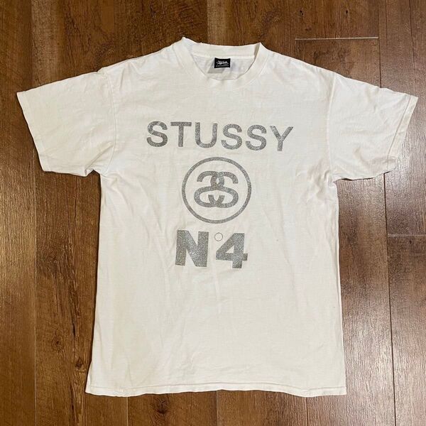 00s stussy Mexico製 4℃ 半袖 Tシャツ ホワイト 半袖Tシャツ ロゴ カットソー プリント ボックスシルエット