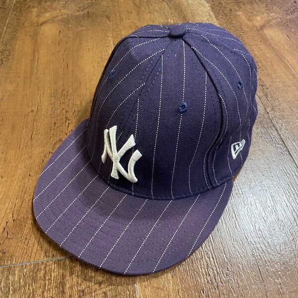 y2k USA製 59FIFTY ニューエラ 帽子 ニューヨークヤンキース ベースボールキャップ キャップ ヤンキース ネイビー